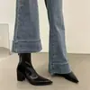 Botines de Puntera Fina First Encounter Season para Mujer, Tacón Alto, Versátiles, Estilo Hada, Nuevo Modelo 2026, Celebridad de Internet, Socialité, que Aumentan la Altura, Adelgazantes, Tacón Grueso