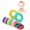 Dona de Silicona en stock Suministro DIY Círculo Combinación Pulsera Colgante Bebé Mordisqueable Molar Pulsera Gel