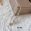 Alfiler de Seguridad con Tachuelas de Diamante para Ropa, Broche Versátil Anti-Exposición, Broche de Letra, Alfiler de Seguridad Grande con Pedrería para Cárdigan de Mujer