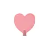 Gancho de Pared Adhesivo con Forma de Corazón, Adhesivo Fuerte, Autoadhesivo sin Taladro, Gancho para Llaves de Pared de Habitación Femenina de Dormitorio