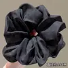 Goma para el pelo de estilo coreano, tamaño extragrande, de intestino de cerdo, estilo casual para niñas, linda cuerda floral para coleta con lazo