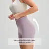 Double 6 Nylon Roupa Externa Shorts Esportivos Femininos Levanta Bumbum Corrida Comprimento Três Quartos Cintura Alta Calças Fitness Roupa de Yoga Respirável Amigo da Pele