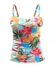Top Individual Amazon Europeo y Americano 2026 Nuevo Estilo Traje de Baño para Mujer Estilo Camisola Estampado de Playa