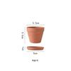 Vaso de Flor de Cerâmica Vermelha Vaso de Flor Redondo Vaso de Cerâmica Fina Vaso de Cerâmica Vermelha Vaso para Mudas Suculentas Vaso de Cerâmica Respirável