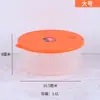 Recipiente Redondo de Plástico Espeso para Almacenamiento, Lonchera, Contenedor para Refrigerador y Congelador, Apto para Microondas