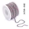 Popular Transfronteiriço Ss12 Eletroforese Corrente Garra Strass Corrente Diamante Colorida Densa Acessórios para Celular Bagagem Vestuário Corrente Diamante