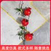 Boda Frutas Artificiales Bayas Flores Falsas Al por Mayor Estilo Chino Decoración del Hogar Ramas de Fruta de Caqui Árboles Frutales Falsos Alta Simulación