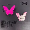 Fivela de Sapato Tamanco para Menina Dopamine, Decoração de Sapato Borboleta de Metal, Acessório de Sapato de Jardim DIY Destacável, Acessório Flor de Sapato