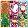 Lote de 8 pegatinas navideñas originales para montar y reemplazar, serie navideña, decoración de libros de mano, pegatinas para fundas de teléfono