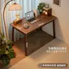 Mesa Estreita de Parede Toda em Madeira Maciça Mesa de Estudo Longa Dupla Mesa de Escrita para Estudante Doméstico Mesa de Desktop para Trabalho com Computador