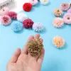 Flores Artificiais Materiais DIY Cabeça de Hortênsia Crisântemo Tecido de Seda Flores Falsas Flores Artificiais Flores de Decoração de Casamento Realistas de Alta Qualidade