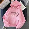 2024 otoño e invierno nuevo abrigo casual holgado para amantes con capucha y forro polar versión coreana sudadera con capucha para amantes