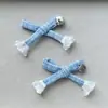 Dulces Accesorios de Cuadros de Gato con Lazos de Encaje Accesorios para Mascotas Pinzas para el Cabello Fundas para Teléfono Calcetines Bolsas Ropa Decoraciones DIY