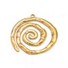 Punto de Acero Inoxidable Disco para Espiral de Mosquito Personalizado Patrón de Caracola Línea Espiral Patrón de Martillo Colgante Asimétrico Accesorios para Joyería DIY
