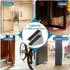 Topellantas de Resorte sin Taladro Acero Inoxidable 304 Bloqueador de Puerta Elevado Antideslizante A prueba de Viento Amazon Topellantas de Puerta tope de puerta