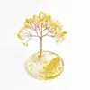 Pedrinhas de Cristal Natural Árvore do Dinheiro Decoração de Casa Sala de Estar Quarto Mesa de Escritório Estação de Trabalho Enfeites Criativos