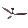 Ventilador de Teto com Luz de Alta Potência Estilo Nórdico para Casa Sala de Estar Sala de Jantar Retrô Velocidade Variável Ventilador Elétrico Silencioso Lustre