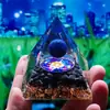 Bola de Cristal 73 Estilos Pirámide Bola de Cristal Transfronteriza Pirámide de Piedra Triturada Artesanías para el Hogar Adornos de Resina