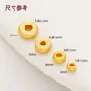 Espaçador de Ouro Antigo Banhado a Cobre, Espaçador de Areia Dourada, Junta, Superfície Fosca de Pérola Solta, Contas Espaçadoras, DIY, Pulseira Wenwan, Acessórios para Pulseira