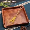Plato de frutas placa de palo de rosa vietnamita almacenamiento placa de madera maciza plato para semillas de melón dulces plato de frutas de madera plato para taza de té envío gratis