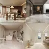 1200*1800*10mm Brillante 3:Losa de Piedra de 2 Tonos con Acabado de Alto Brillo, Fácil de Instalar y Transportar, Adecuada para Revestimiento de Paredes y Suelos