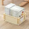 Caja de Libros Plegable Multicapa debajo de la Mesa Estante de Almacenamiento para Snacks Carrito de Almacenamiento con Ruedas de Pie para Dormitorio Estudiantil