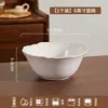 Cuencos y Platos de Color Bajo Esmalte Simples para el Hogar Estilo Retro Francés, Cuencos de Arroz de Cerámica, Cuencos de Arroz y Platos de Alto Valor