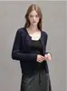 Cardigan suéter fino estiloso e bonito para mulheres, nova coleção de outono, blusa de tricô da moda 25734