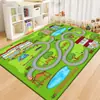 Tapete de Chão para Jogos Infantis Estacionamento Tapete Educacional Tapete de Jogo de Aprendizagem para Educação Infantil Quarto ao Lado da Cama Tapete de Resfriamento