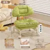 Banqueta Giratória com Rodas, Cadeira com Encosto Preguiçoso, Cadeira Doméstica de Metal Silenciosa com Rodas, Banqueta Redonda, Andador Infantil, Banqueta Baixa com Rodinhas
