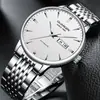 Nuevo Reloj Guanqin 16329 para Hombre Reloj Mecánico Totalmente Automático Acero Inoxidable Resistente al Agua Luminoso Reloj Casual para Hombre
