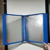 Soporte de Exhibición Magnético de Páginas Abatibles A4 10 Páginas Soporte de Documentos para Montar en Pared Carpeta para Hoja de Instrucciones de Operación de Taller Bolsa Insertable Transparente