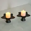 Bandeja de Velas Aromáticas Escandinavas Adornos Decoración de Atmósfera para Escritorio del Hogar Mesa Accesorios para Cena Romántica a la Luz de las Velas