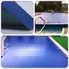 Fornecimento de capa de piscina azul frente e verso em cores diferentes, tecido rasgado, tecido impermeável para piscina de hotel Villa