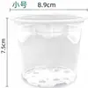 Plantas Suculentas Tolerantes al Calor de Orquídea Se Cultivan en Vasos Nutritivos Humectantes, Macetas para Plántulas con Tapas, Macetas Redondas para Cultivo en Tierra