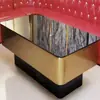 Juego de Sofá y Mesa de Café de Alta Gama para Salas de Fiesta, Salas Privadas, Bares, Cines, Clubes de Entretenimiento, Asientos en Booth en Forma de U y L