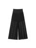 Ropa de Mujer Europea y Americana Transfronteriza 2025 Verano Nueva Moda Casual Versátil Cómoda Encaje Falso Pantalones de Pierna Ancha