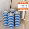 Conjunto de Escova de Vaso Sanitário Descartável para Limpeza sem Cantos Mortos, Artefato Doméstico, Montado na Parede, Cabeça de Reposição Descartável, Escova de Vaso Sanitário