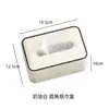 Decoración de Caja de Pañuelos de Alta Gama para Mesa de Café de Sala de Estar, Portapañuelos con un Toque de Lujo, Caja de Pañuelos Estilo Lujo Ligero Color Crema