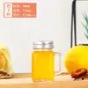 Botella de Bebida Personalizada de Amazon Mini Botella de Vidrio para Dispensar Mermelada Concentrada Taza Tarro Mason para Frutos Secos Taza con Asa