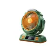 Ventilador pequeño para acampar al aire libre USB recargable LED iluminación para pesca nocturna silenciosa ventilador mini para colgar en la tienda de campaña de camping