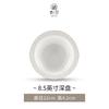 Cuenco de arroz de lujo ligero de estilo nórdico con relieve blanco puro, exquisito cuenco de fideos de cerámica Jingdezhen, cuenco de sopa, vajilla premium para regalo de uso personal.