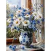 5D Nuevo DIY Pintura de Diamantes Serie Floral Taladro de Punto Punto de Cruz Pintura Decorativa Taladro Completo Pintura Decorativa Directo de Fábrica