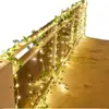 Luzes de Corda Artificiais de Rattan Alimentadas por Energia Solar para Grades de Quintal, Grades de Varanda, Iluminação de Ambiente, Hastes de Quarto e Dormitório, Decoração Externa