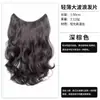 Postizo para Mujer para Aumentar el Volumen del Cabello, Pieza Única Esponjosa Estilo Coreano con Capas Altas Ligeramente Rizado Realista Invisible Sin Costuras Extensión de Cabello