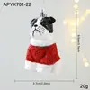 Adornos Colgantes de Dibujos Animados Transfronterizos Rojo y Blanco con Purpurina Plástico Decoraciones Colgantes Árbol de Navidad con Purpurina Decoraciones de Ventana En Stock