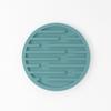 Porta-copos Redondo 10cm Antiderrapante Isolado para Casa com Borda Anti-Vazamento, Anti-Queimadura e Impermeável de Silicone com Logo Imprimível