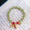 Pulseira de Amendoim Imitado Marca Hetian Yufu Pulseira de Acontecimento Bom Pulseira Feminina de Verão Dupla Camada Atacado