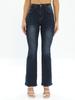 Jeans Feminino Europeu e Americano, Marca Independente da Amazon Tm, Calças de Cintura Alta com Alta Elasticidade e Corte Skinny, Calças Ligeiramente Flare, Modernas e Versáteis