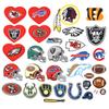 Adesivos de tecido bordados populares de rugby transfronteiriços, etiquetas bordadas de time de beisebol, adesivos decorativos para sapatos, roupas, qualquer grupo
